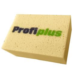 rechteckiger gelber reinigungsschwamm profiplus mit...