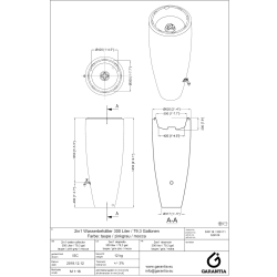 GRAF 2in1 Wasserbehälter 300L zinkgrau