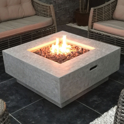Feuertisch Raung 91x91x38cm Gasfeuerstelle