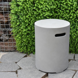 ELEMENTI Abdeckung für 11kg Gasflasche Beton-Optik ca.⌀45x62cm