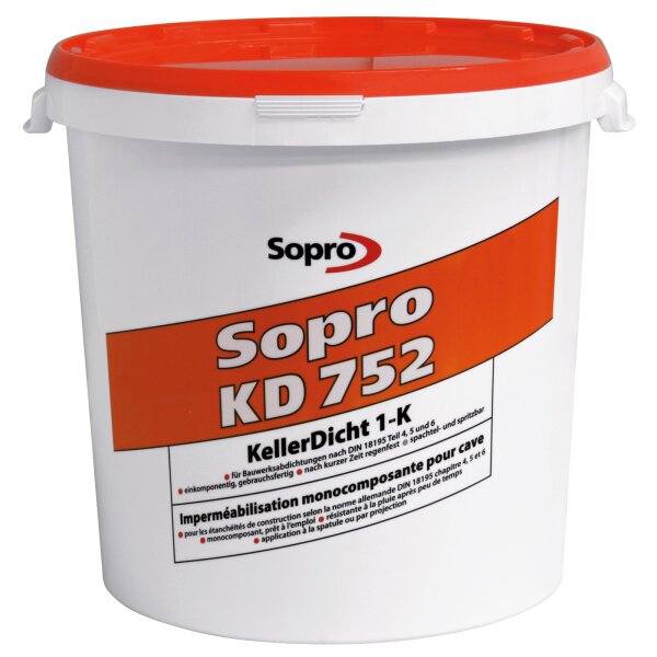 Colle étanche pour membranes et bandes d'étanchéité Sopro FDK 1-K 5 kg