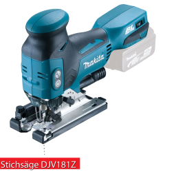 makita akku-stichsäge djv181z 18v lxt...