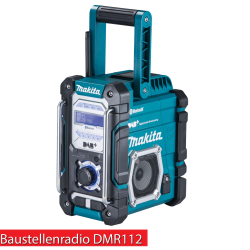 Makita DMR112 Akku-Baustellenradio 7,2-18 V mit DAB+ u....