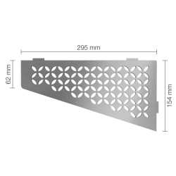 Schlüter SES3D5EB-E-S3 Ablage Floral 62x295x154mm Edelstahl gebürstet