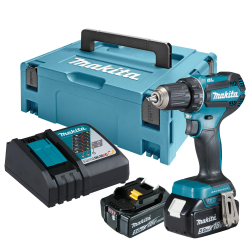 Makita DDF485RTJ Akku-Bohrschrauber 18V/5,0 Ah mit 2...