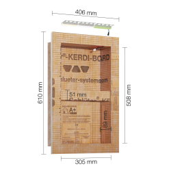 Schlüter® KERDI BOARD NLT Wandnische 305 x 508 x...