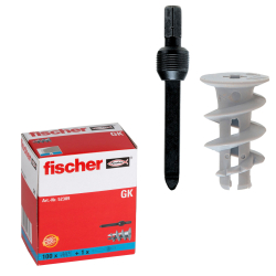 fischer gk dübelset gipskartondübel nylon 100...
