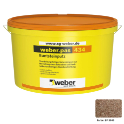 24x weber.pas 434 Buntsteinputz 25 kg BP 3040