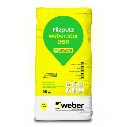 weber.star 260 AquaBalance 0,5 mm 0010 Filzputz 25kg