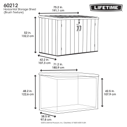 Lifetime Kunststoff Mülltonnenbox XXL