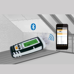 bluetooth feuchtemessgerät dampmaster compact plus mit nadelsonde und smartphone app