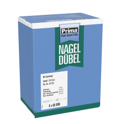 Prima Nageldübel Senkkopf 8x60 mm 1 Pack = 100...