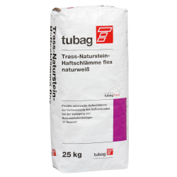tubag TNH-flex Trass-Natursteinhaftschlämme naturweiß 25kg