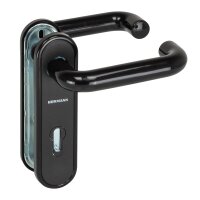 Hörmann FS Drückergarnitur U-Form PPN BB/PZ schwarz, TS40-66