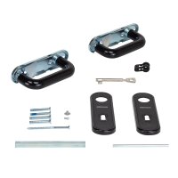 Hörmann FS Drückergarnitur U-Form PPN BB/PZ schwarz, TS40-66