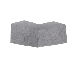 l-förmiger betonpflasterstein grau