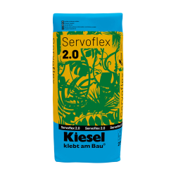kiesel servoflex 2.0 flexibler klebemörtel 20 kg sack