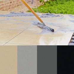 gummiwischer mit holzstiel glättet grauen...