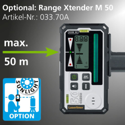 laserliner range xtender m50 empfänger grünem laser reichweite bis 50 m
