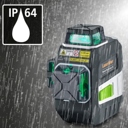laserliner masterplan laser 3g grüner kreuzlinienlaser ip64 regenwasserschutz