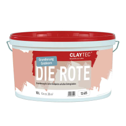 claytec die rote lehmgrundierung grobkorn 10 l eimer