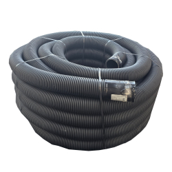 große schwarze pe drainage wellrohr rolle mit...