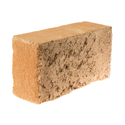 naturbrauner tonziegel vollstein mit rauer oberfläche