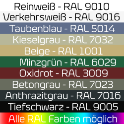 ral farbkarte mit 10 farben von reinweiß 9010 bis...