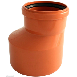 kg kanalrohr reduzierstück 160 auf 110 mm rotbraun...