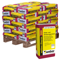 42x weber.therm 300 Klebe- und Armierungsmörtel grau 30kg