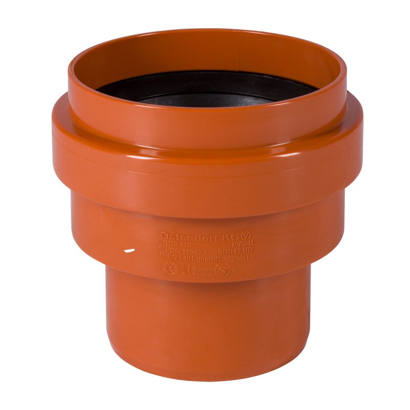 KGRohr Anschluss Steinzeug Tonrohr Spitzende KGUS 110 (100) mm, 17,99