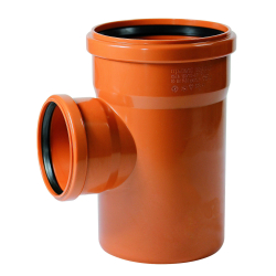 KG Einfachabzweig  200 / 200 mm 87 Grad (90 Grad)