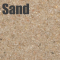 feinkörniger bausand beige nahaufnahme sandkörner