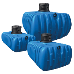 4rain Regenwassertank Flat Garten-Comfort Flachtank-Paket