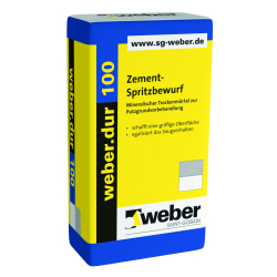 weber.dur 100 Zement-Spritzbewurf 3mm naturgrau 30kg