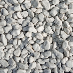 Carrara Marmor weiß, rund 16-25mm Marmorsteine 25kg
